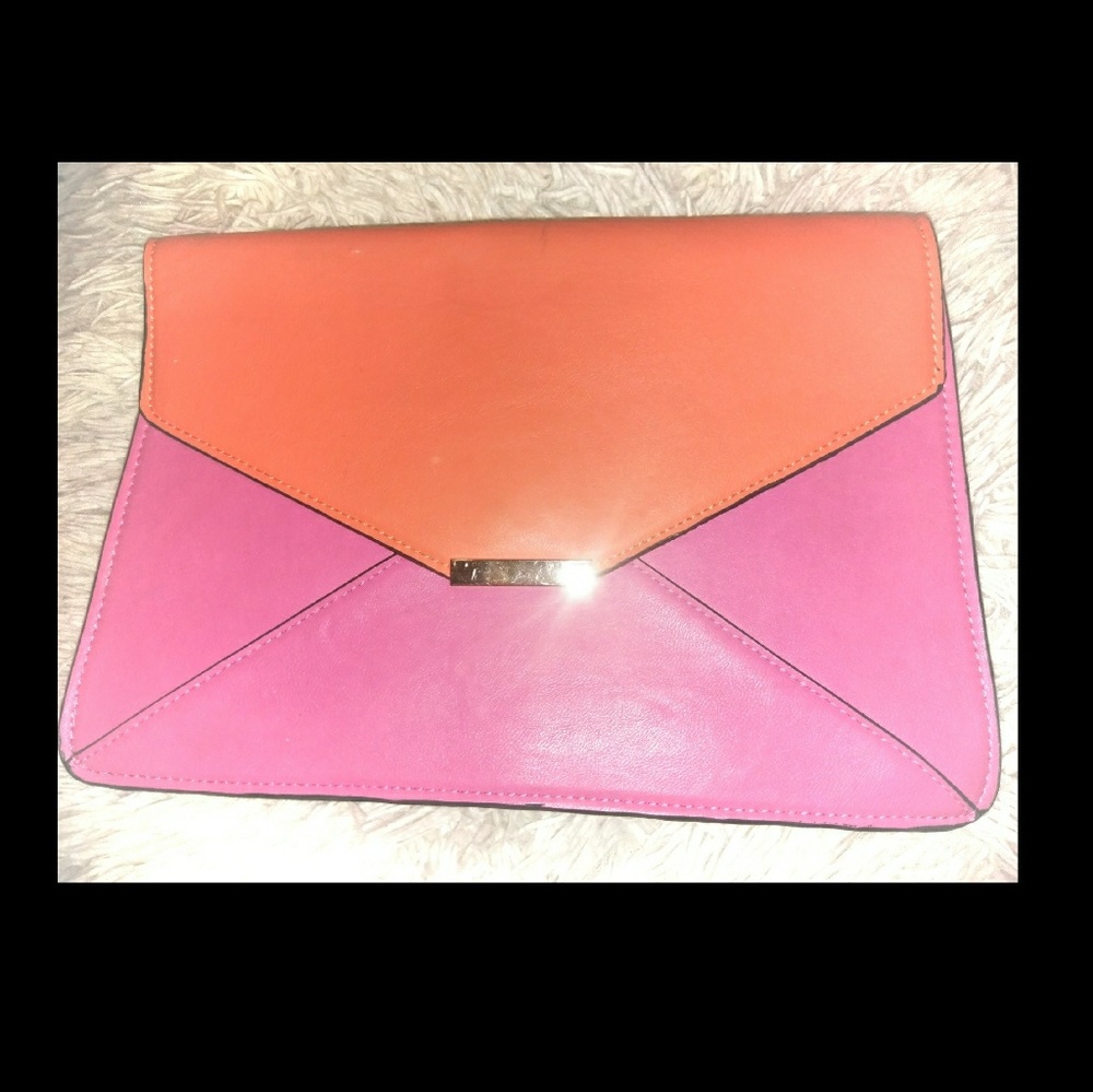 -Color pop clutch